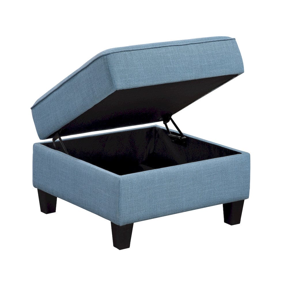 Homelegance  - Garren 7-Piece Sectional W/ Storage and Ottoman in Blue - 9557BUEx7SCOT  view 3