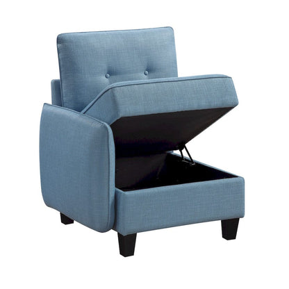 Homelegance  - Garren 7-Piece Sectional W/ Storage in Blue - 9557BUEx7SC  view 12