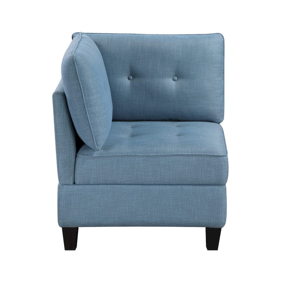 Homelegance  - Garren Corner Seat W/ Storage in Blue - 9557BUE-CR  view 5