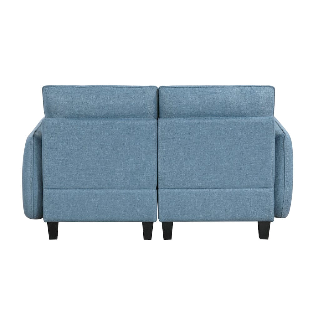 Homelegance  - Garren Love Seat in Blue - 9557BUE-2x  view 3