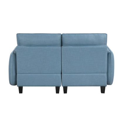 Homelegance  - Garren Love Seat in Blue - 9557BUE-2x  view 3