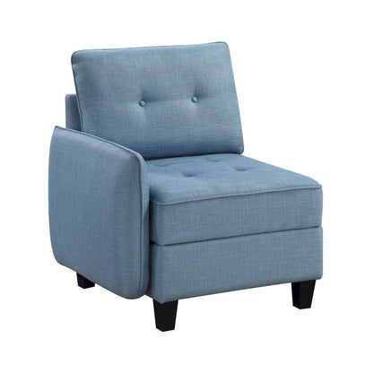 Homelegance  - Garren Love Seat in Blue - 9557BUE-2x  view 5