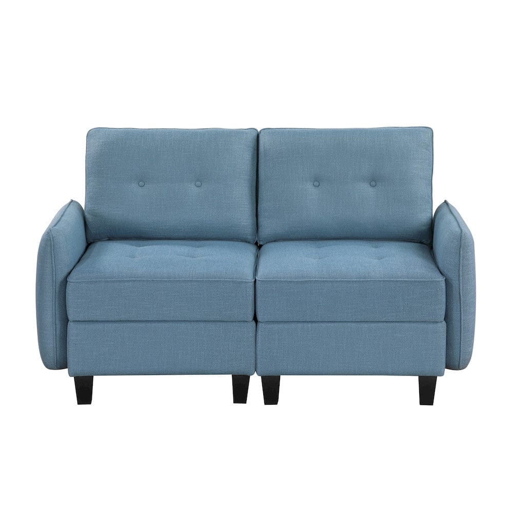 Homelegance  - Garren Love Seat in Blue - 9557BUE-2x  view 8