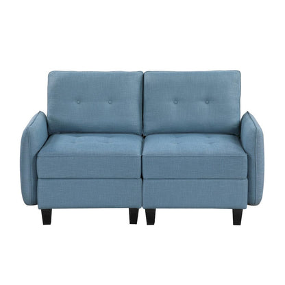 Homelegance  - Garren Love Seat in Blue - 9557BUE-2x  view 8