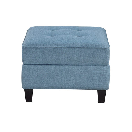 Homelegance  - Garren Ottoman W/ Storage in Blue - 9557BUE-4  view 1