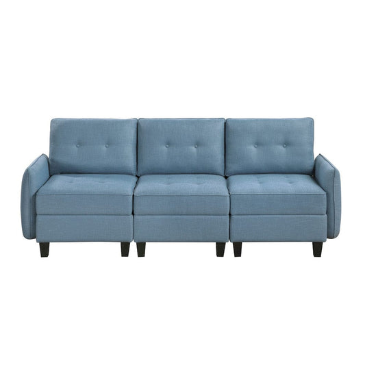 Homelegance  - Garren Sofa in Blue - 9557BUE-3x  view 1