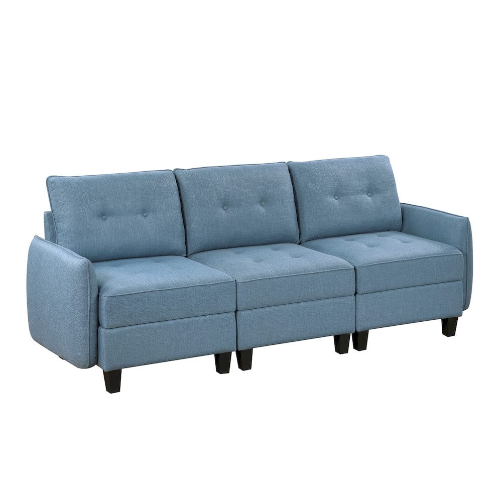 Homelegance  - Garren Sofa in Blue - 9557BUE-3x  view 5