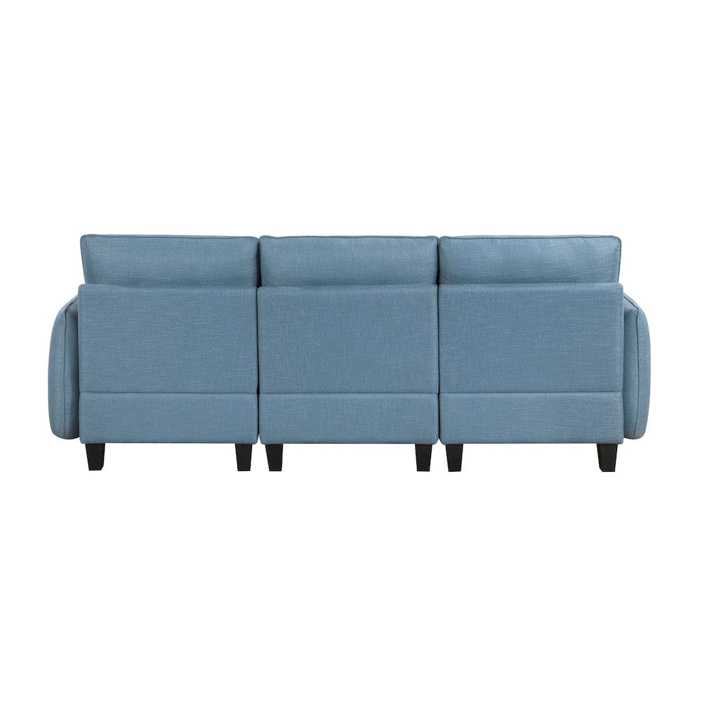 Homelegance  - Garren Sofa in Blue - 9557BUE-3x  view 6