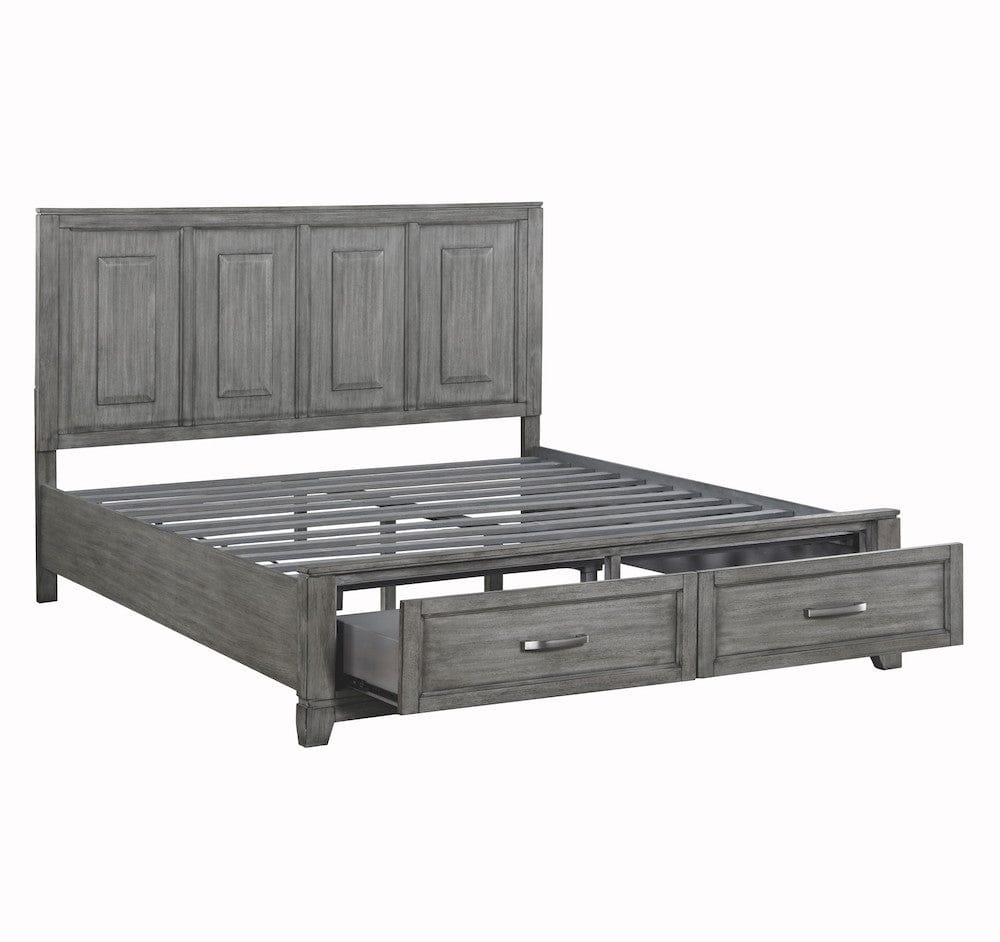 Homelegance  - Garretson California King Platform Bed W/ Footboard Storage - 1450K-1CKx  view 3