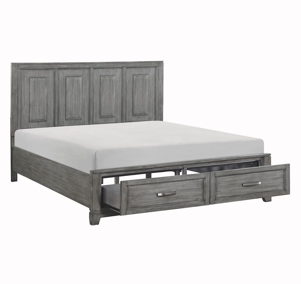 Homelegance  - Garretson California King Platform Bed W/ Footboard Storage - 1450K-1CKx  view 8