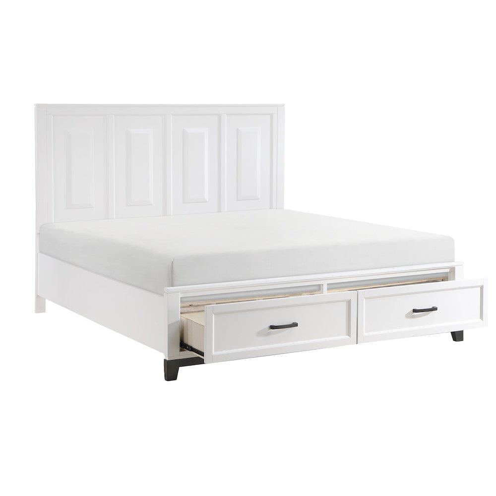 Homelegance  - Garretson California King Platform Bed W/ Footboard Storage - 1450WHK-1CKx  view 5
