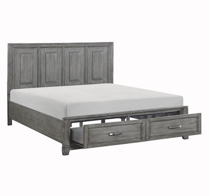 Homelegance  - Garretson Eastern King Platform Bed W/ Footboard Storage - 1450K-1EKx  view 9