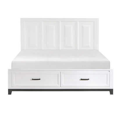 Homelegance  - Garretson Eastern King Platform Bed W/ Footboard Storage - 1450WHK-1EKx  view 1