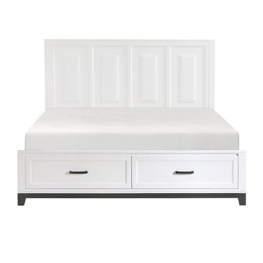 Homelegance  - Garretson Eastern King Platform Bed W/ Footboard Storage - 1450WHK-1EKx  view 1