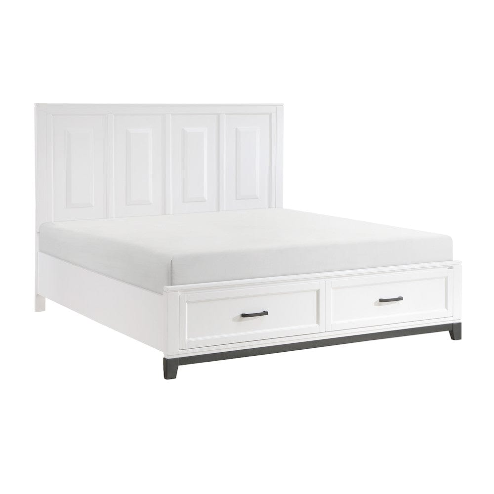 Homelegance  - Garretson Eastern King Platform Bed W/ Footboard Storage - 1450WHK-1EKx  view 5