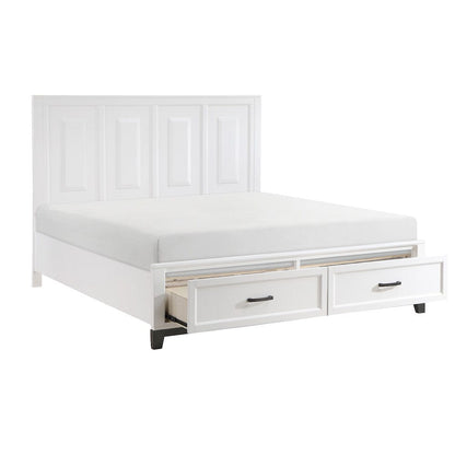 Homelegance  - Garretson Eastern King Platform Bed W/ Footboard Storage - 1450WHK-1EKx  view 7