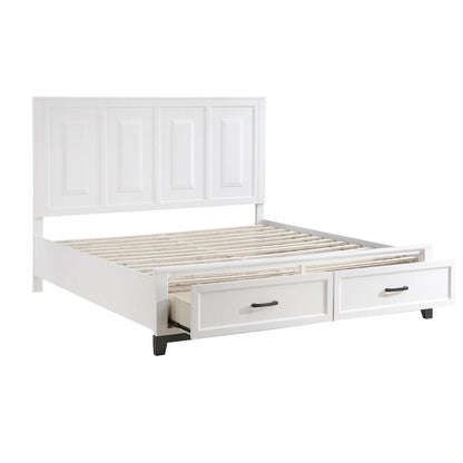 Homelegance  - Garretson Eastern King Platform Bed W/ Footboard Storage - 1450WHK-1EKx  view 8