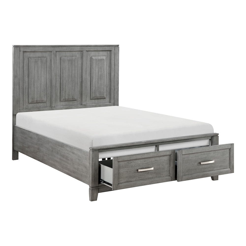 Homelegance  - Garretson Full Platform Bed W/ Footboard Storage - 1450F-1x  view 1