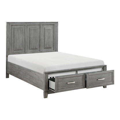 Homelegance  - Garretson Full Platform Bed W/ Footboard Storage - 1450F-1x  view 1
