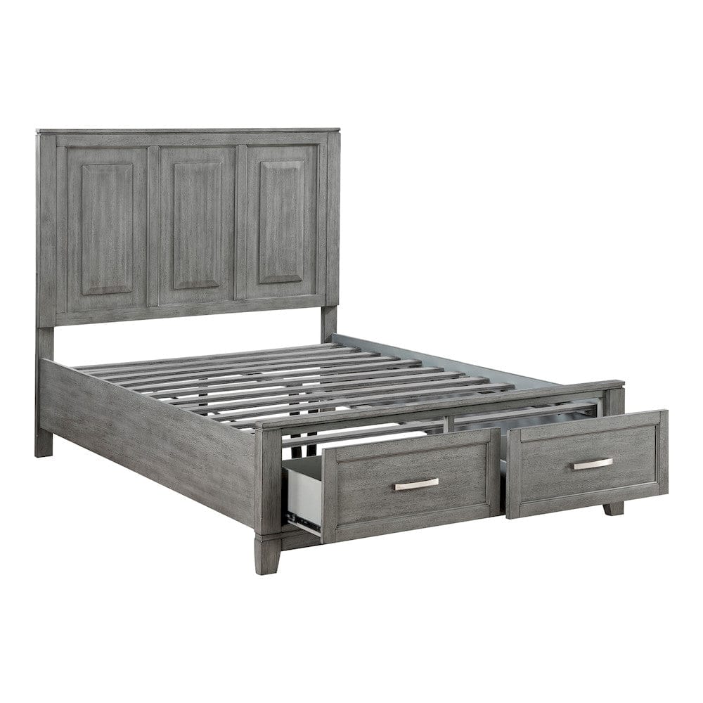 Homelegance  - Garretson Full Platform Bed W/ Footboard Storage - 1450F-1x  view 3