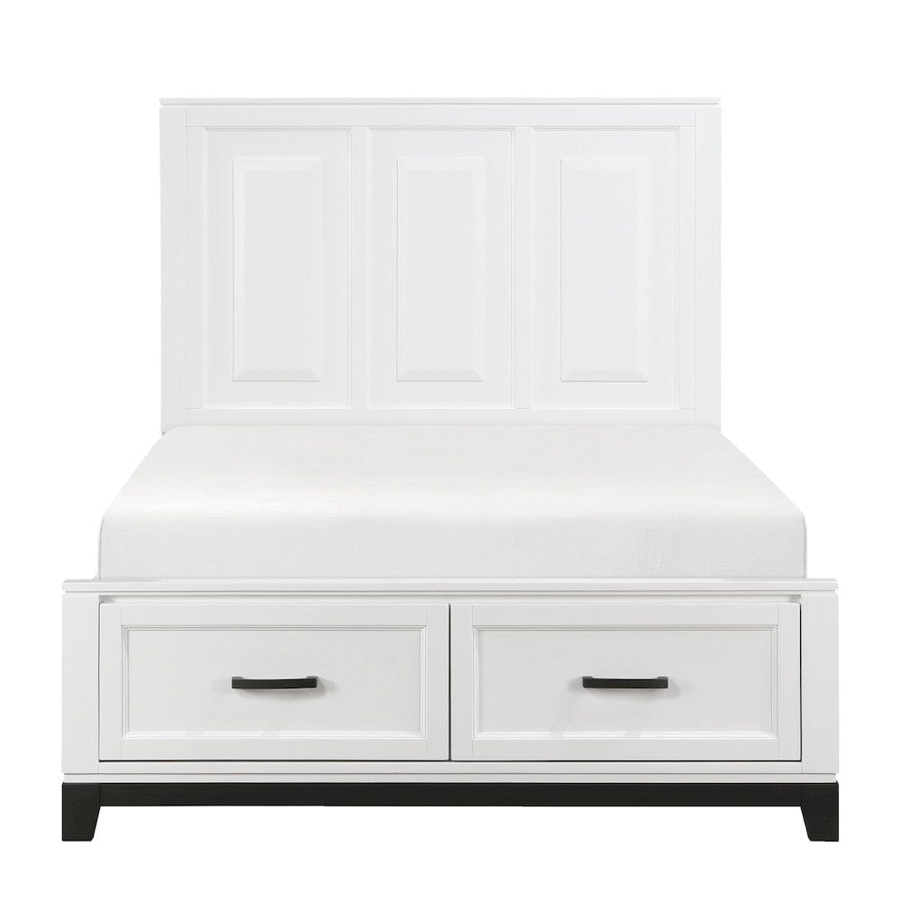 Homelegance  - Garretson Full Platform Bed W/ Footboard Storage - 1450WHF-1x  view 1