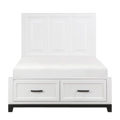 Homelegance  - Garretson Full Platform Bed W/ Footboard Storage - 1450WHF-1x  view 1