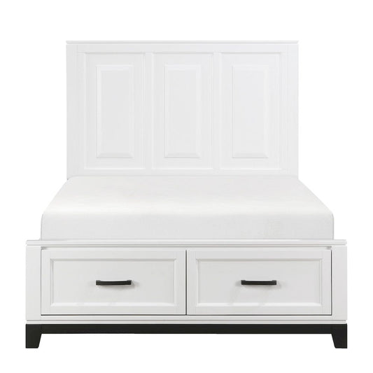 Homelegance  - Garretson Full Platform Bed W/ Footboard Storage - 1450WHF-1x  view 1