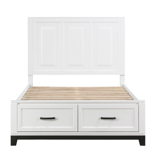 Homelegance  - Garretson Full Platform Bed W/ Footboard Storage - 1450WHF-1x  view 2
