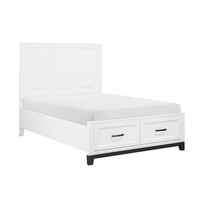 Homelegance  - Garretson Full Platform Bed W/ Footboard Storage - 1450WHF-1x  view 3