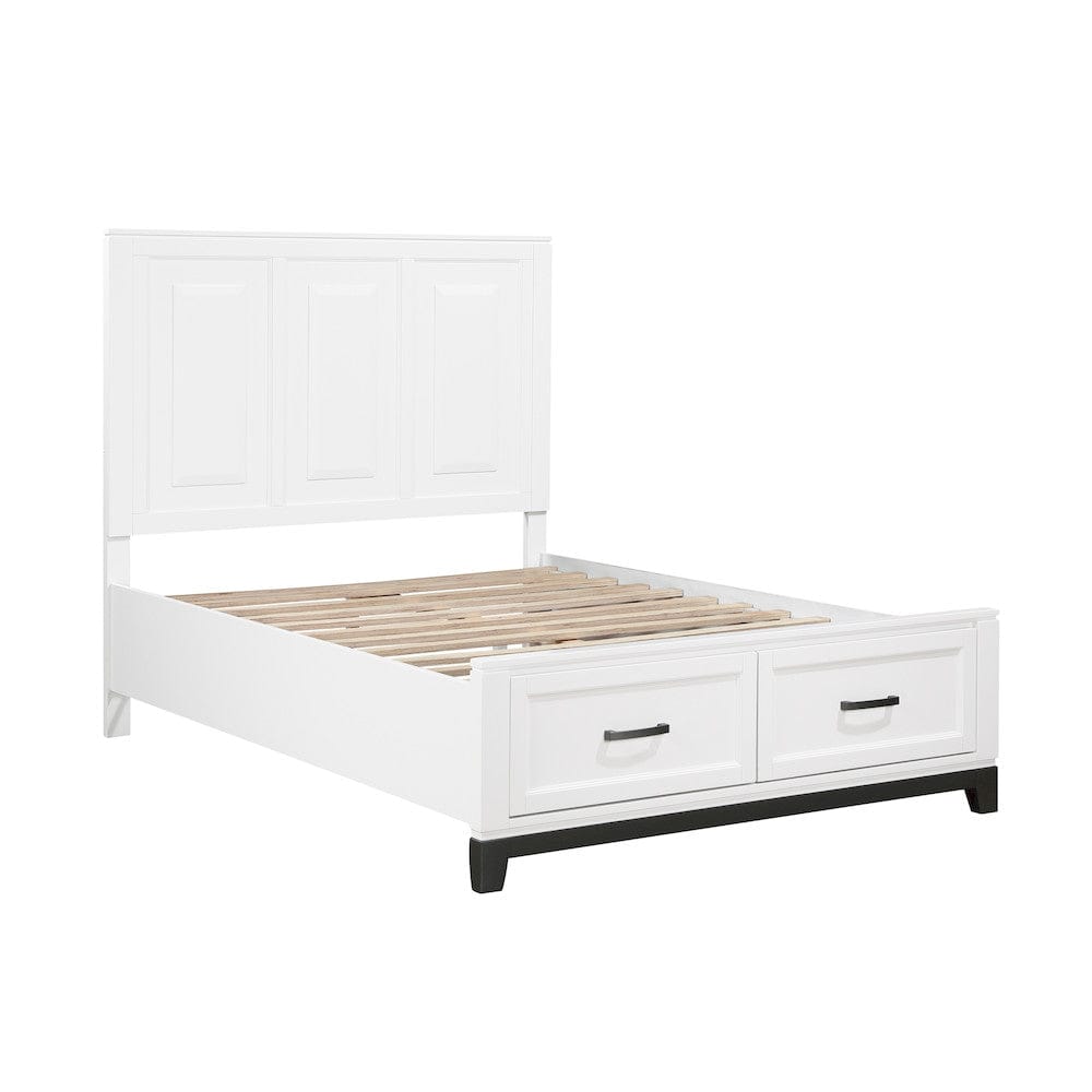 Homelegance  - Garretson Full Platform Bed W/ Footboard Storage - 1450WHF-1x  view 4