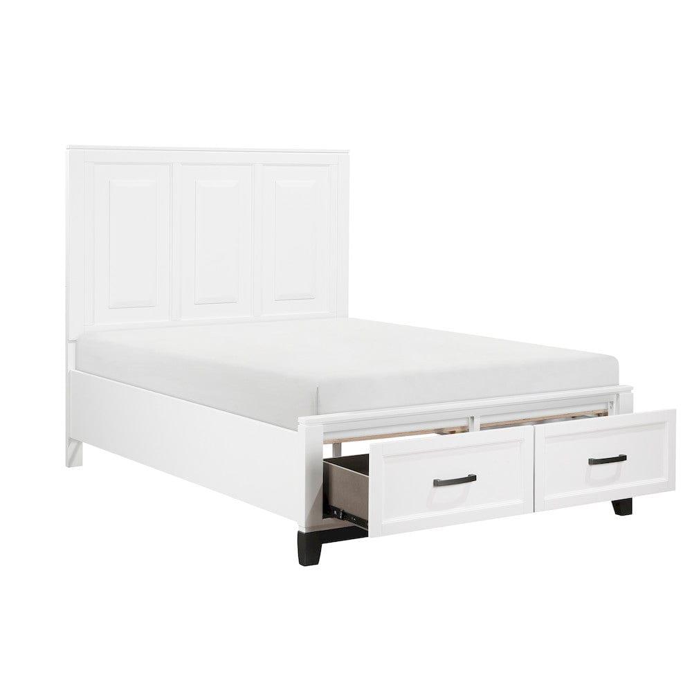Homelegance  - Garretson Full Platform Bed W/ Footboard Storage - 1450WHF-1x  view 5