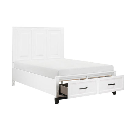 Homelegance  - Garretson Full Platform Bed W/ Footboard Storage - 1450WHF-1x  view 5