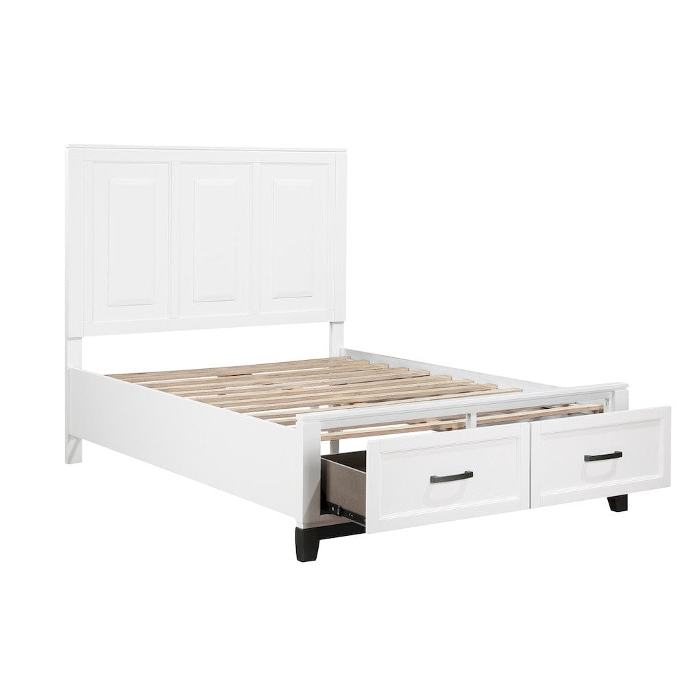 Homelegance  - Garretson Full Platform Bed W/ Footboard Storage - 1450WHF-1x  view 6