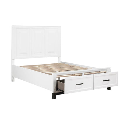 Homelegance  - Garretson Full Platform Bed W/ Footboard Storage - 1450WHF-1x  view 6