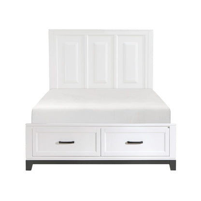 Homelegance  - Garretson Queen Platform Bed W/ Footboard Storage - 1450WH-1x  view 1