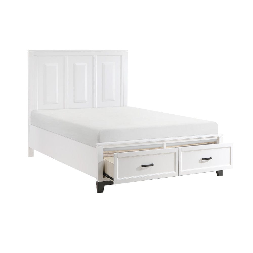 Homelegance  - Garretson Queen Platform Bed W/ Footboard Storage - 1450WH-1x  view 5