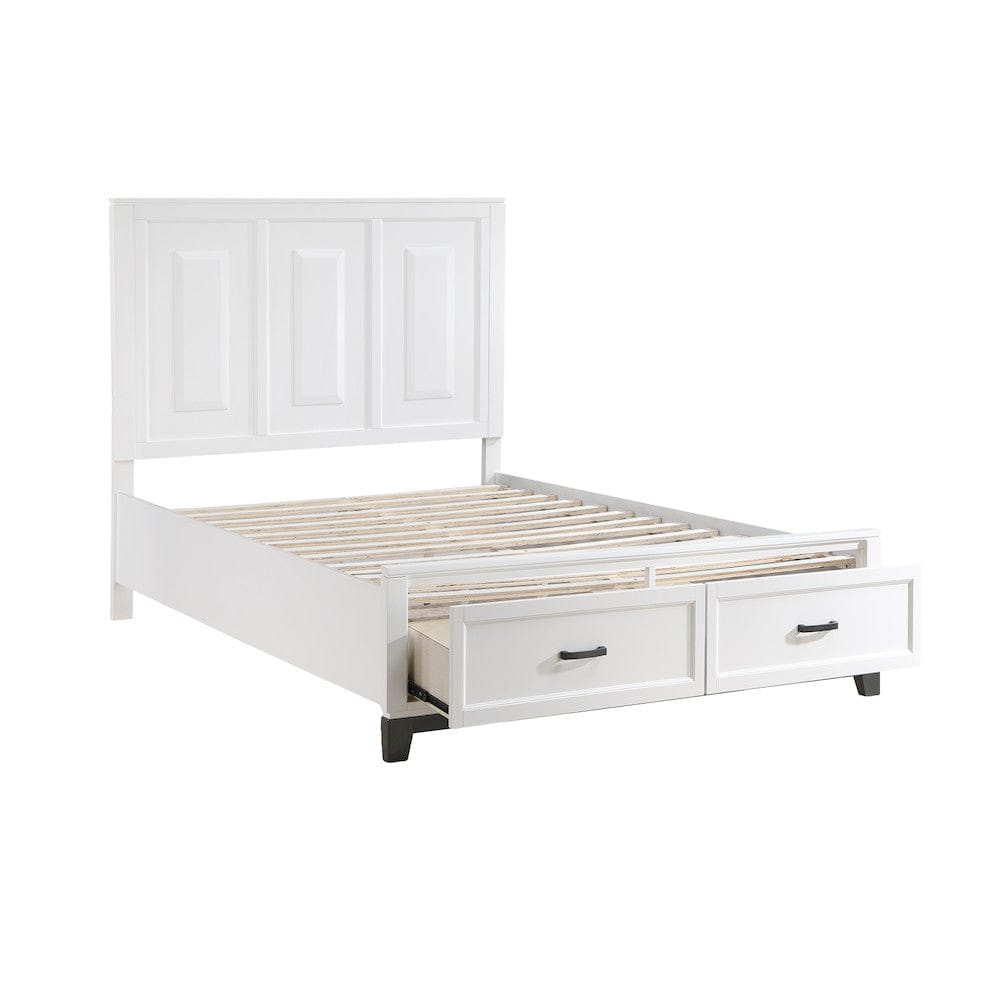 Homelegance  - Garretson Queen Platform Bed W/ Footboard Storage - 1450WH-1x  view 6