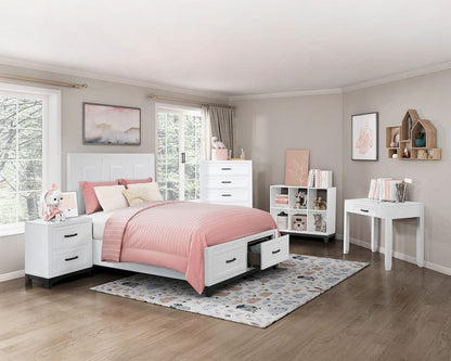 Homelegance  - Garretson Queen Platform Bed W/ Footboard Storage - 1450WH-1x  view 8