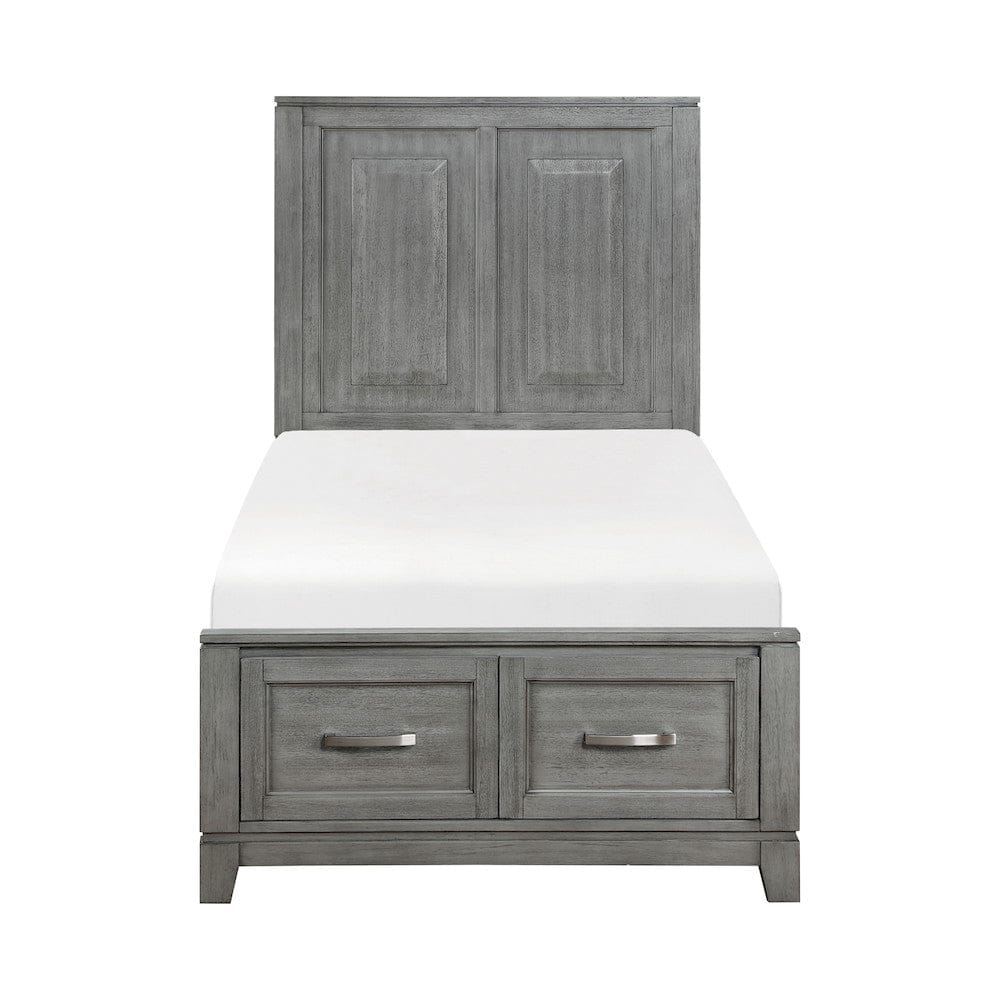 Homelegance  - Garretson Twin Platform Bed W/ Footboard Storage - 1450T-1x  view 1