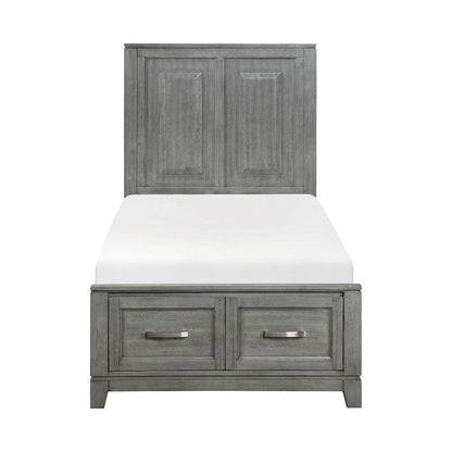 Homelegance  - Garretson Twin Platform Bed W/ Footboard Storage - 1450T-1x  view 1