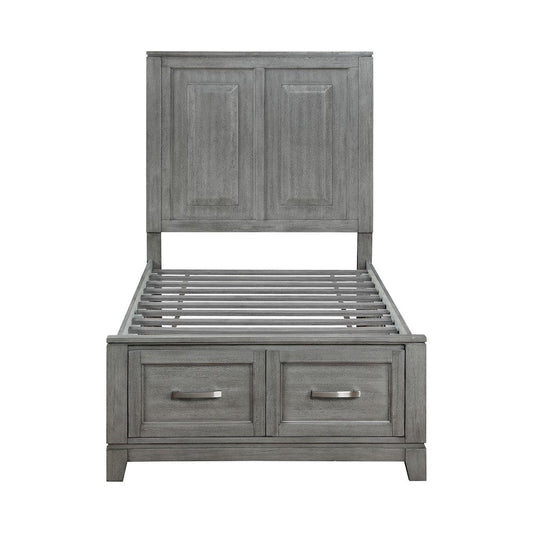 Homelegance  - Garretson Twin Platform Bed W/ Footboard Storage - 1450T-1x  view 2