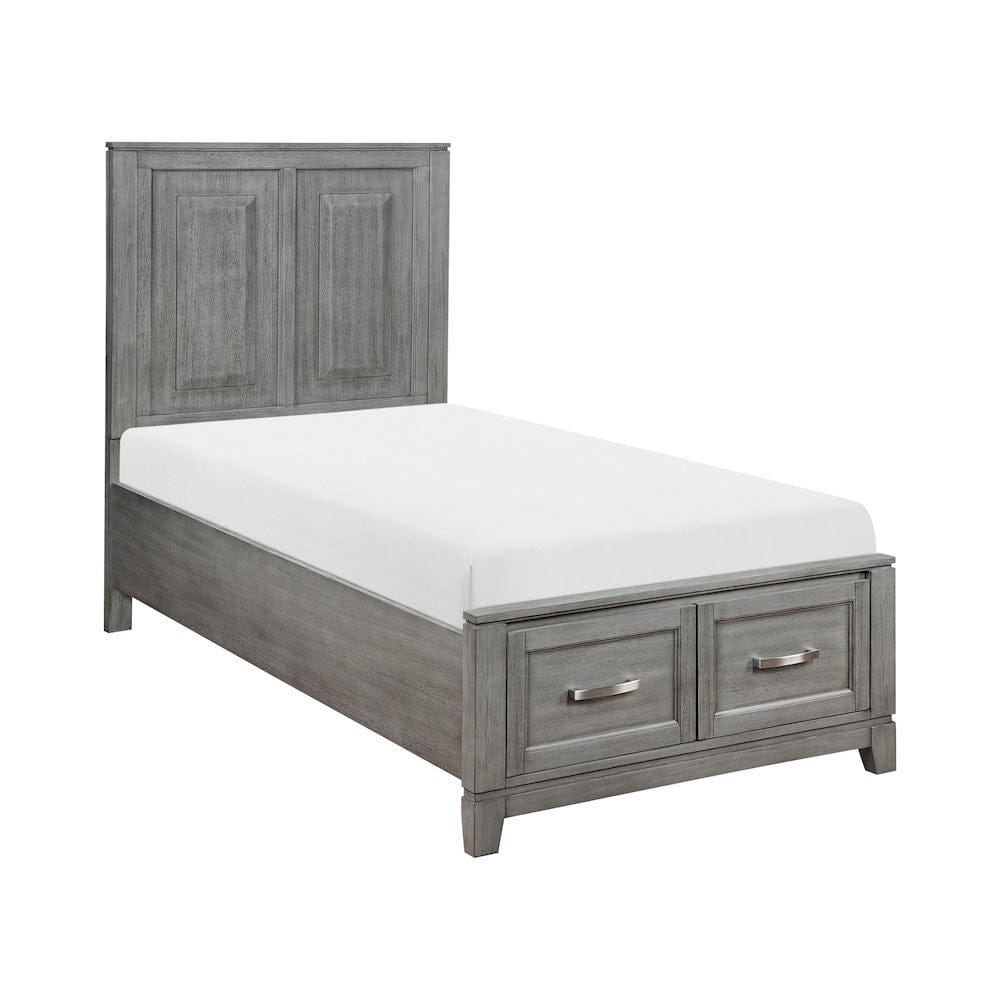 Homelegance  - Garretson Twin Platform Bed W/ Footboard Storage - 1450T-1x  view 3