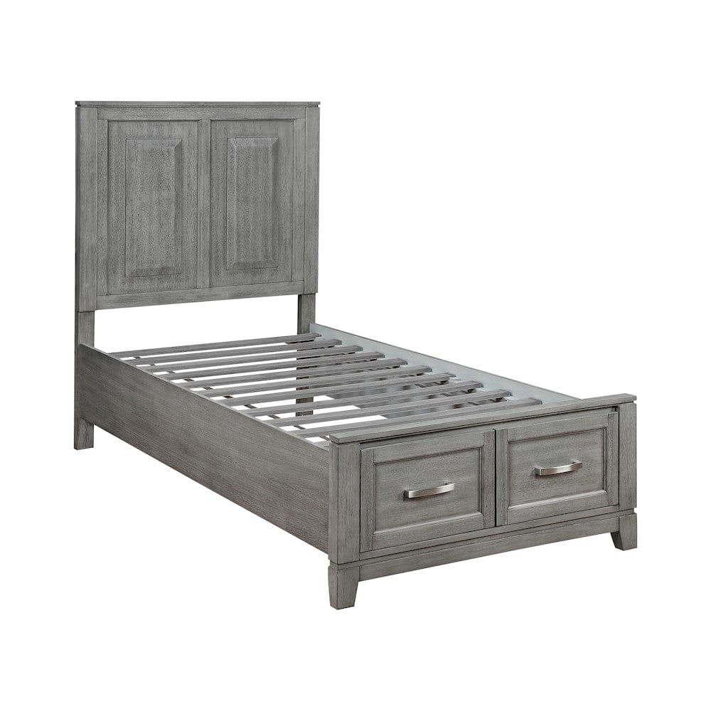 Homelegance  - Garretson Twin Platform Bed W/ Footboard Storage - 1450T-1x  view 4