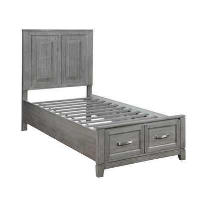 Homelegance  - Garretson Twin Platform Bed W/ Footboard Storage - 1450T-1x  view 4