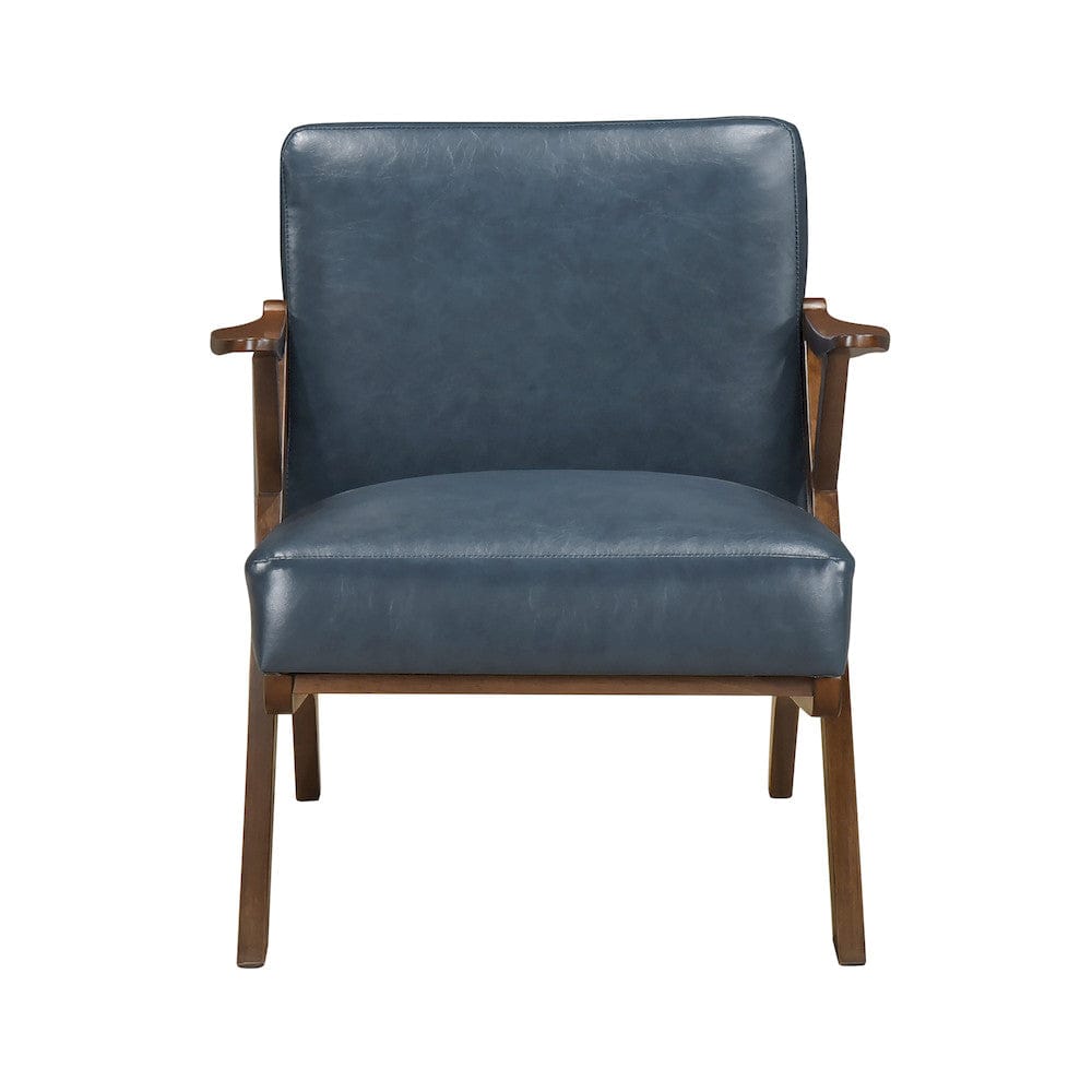 Homelegance  - Gideon Accent Chair in Blue - 1107BUE-1  view 3