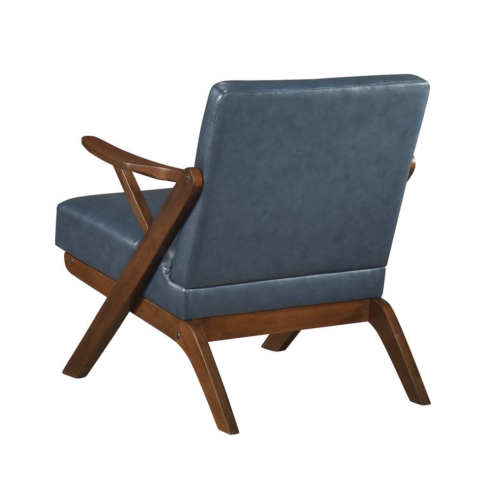 Homelegance  - Gideon Accent Chair in Blue - 1107BUE-1  view 4