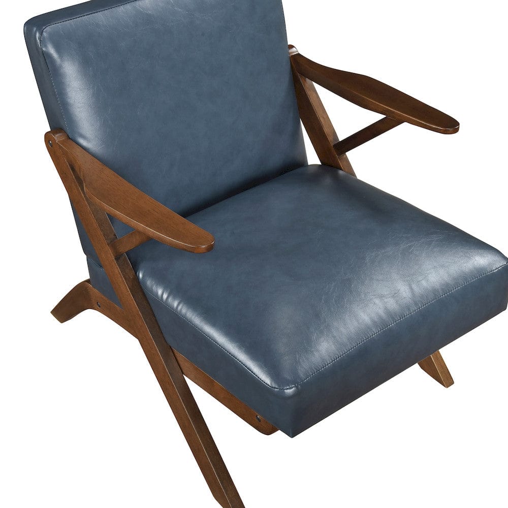 Homelegance  - Gideon Accent Chair in Blue - 1107BUE-1  view 6