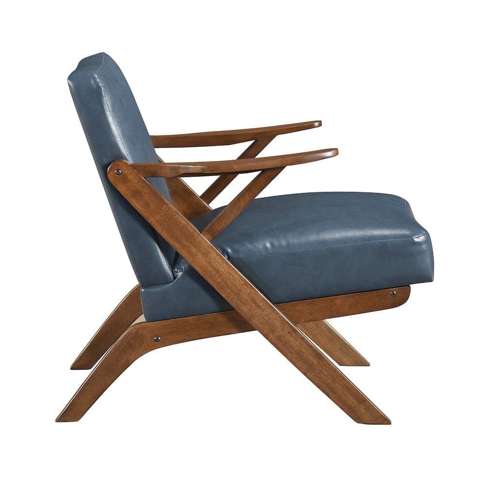 Homelegance  - Gideon Accent Chair in Blue - 1107BUE-1  view 9