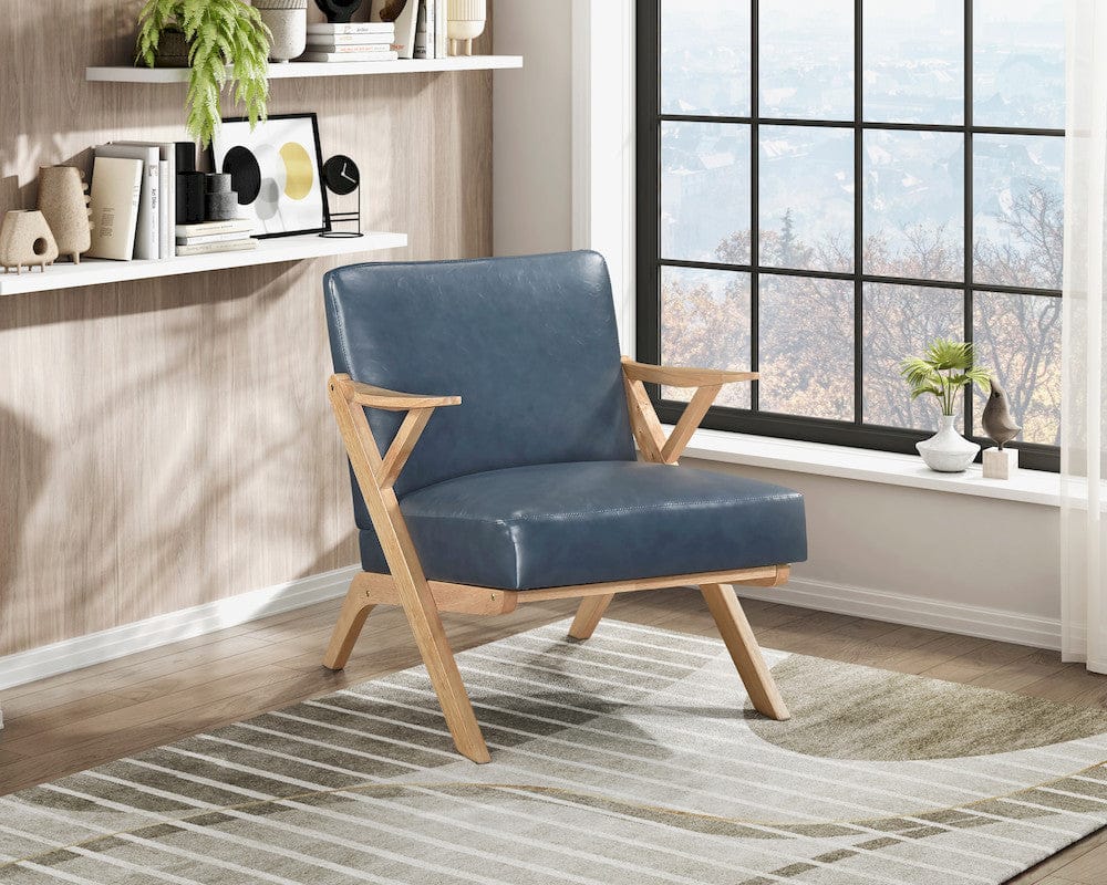 Homelegance  - Gideon Accent Chair in Blue - 1107NABUE-1  view 8