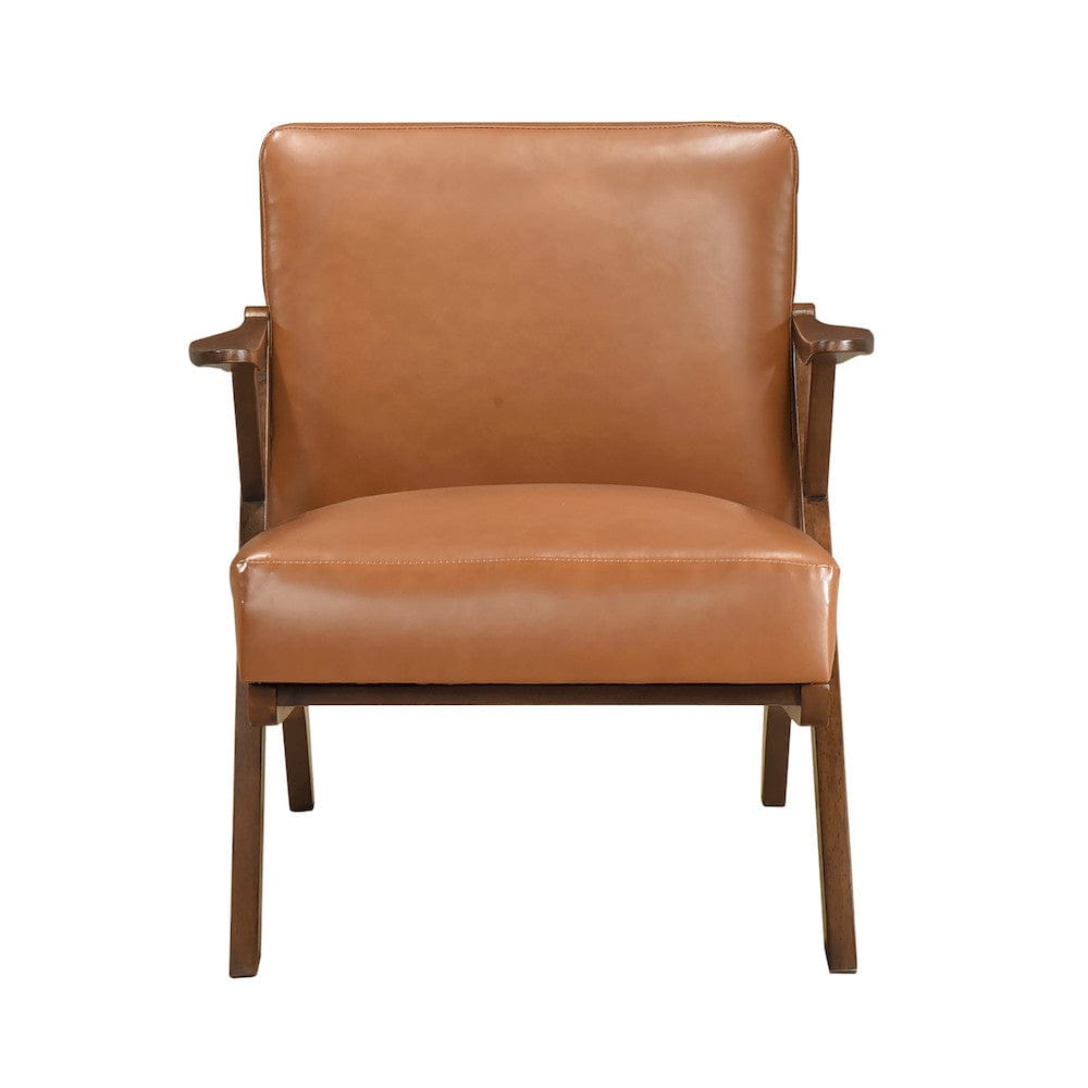 Homelegance  - Gideon Accent Chair in Brown - 1107BRW-1  view 2